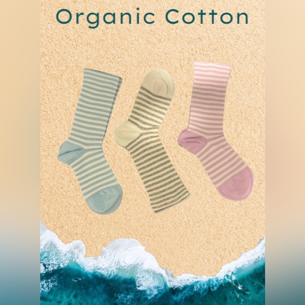 🆕Kids |  Girls | Organic Cotton 3/pk Socks